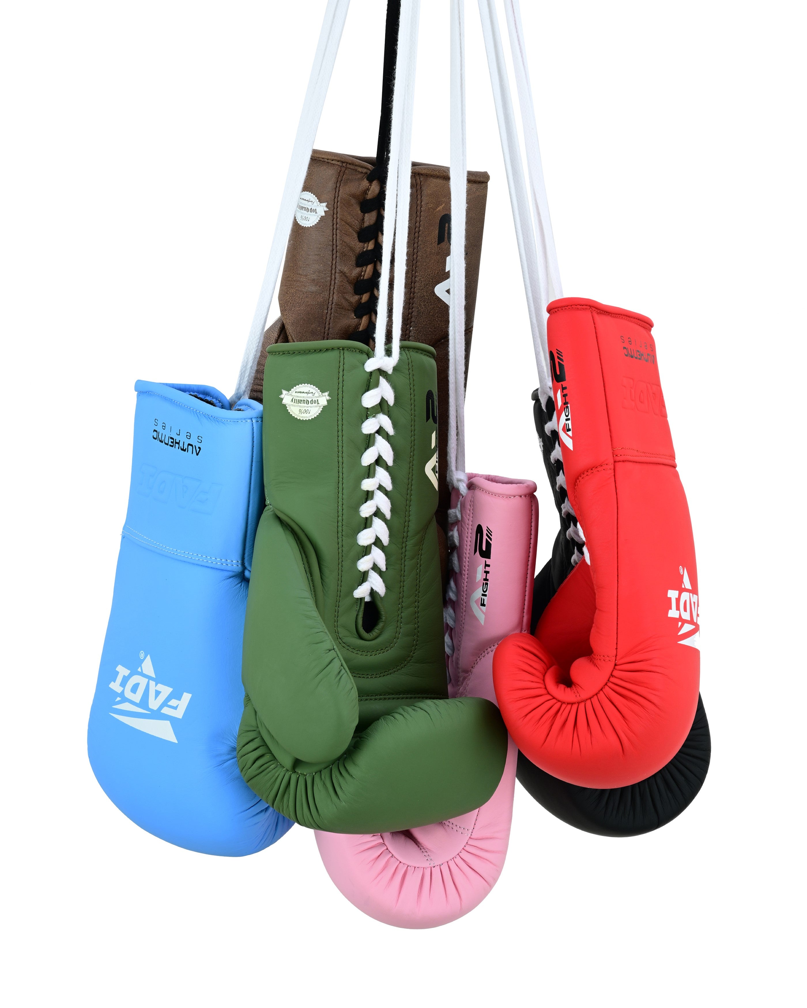 Fadi Sports A2 Lace-up Boxing Gloves - Genuine Cowhide Leather