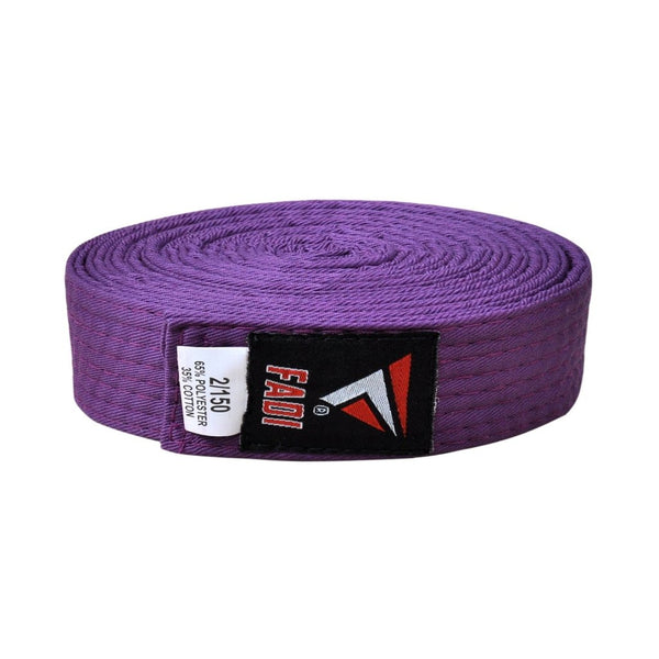 Ceinture Judo 280cm Ceinture Arts Martiaux Vader Sports - 100% Coton 280cm - Pour Karaté, Judo, Taekwondo - Vert Accessoire Martial Coton Nervuré