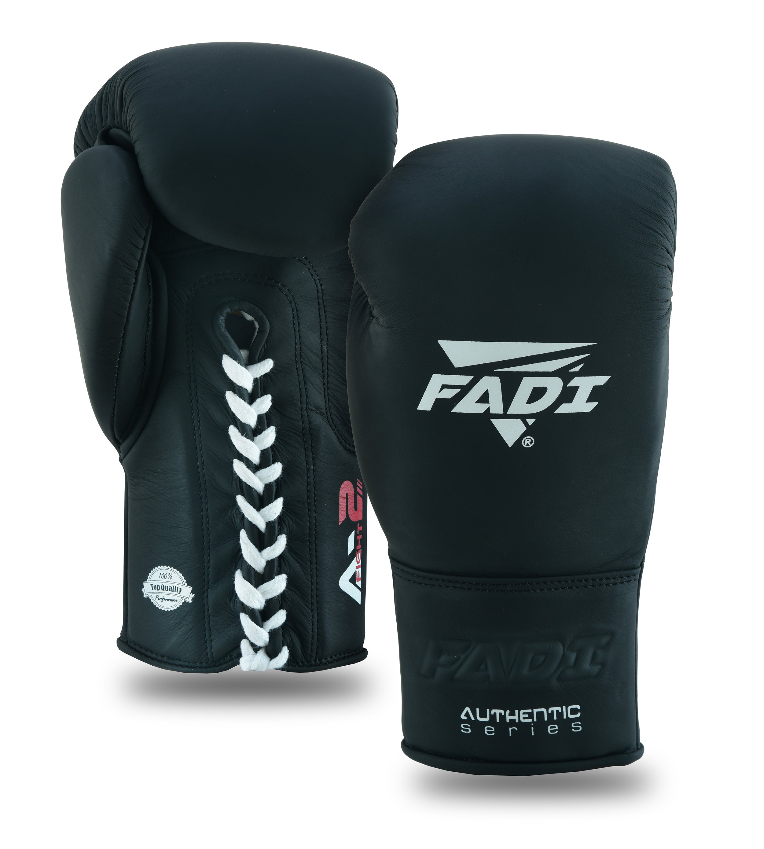 Fadi Sports A2 Lace-up Boxing Gloves - Genuine Cowhide Leather