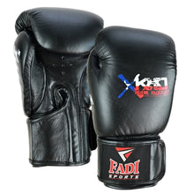 Fadi Sports Xtreme Knockout Muay Thai Boxing Gloves - Genuine Leather, Black & White - Fadi Sports