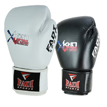 Fadi Sports Xtreme Knockout Muay Thai Boxing Gloves - Genuine Leather, Black & White - Fadi Sports