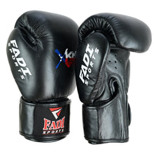 Fadi Sports Xtreme Knockout Muay Thai Boxing Gloves - Genuine Leather, Black & White - Fadi Sports