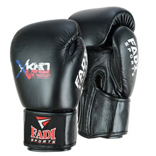 Fadi Sports Xtreme Knockout Muay Thai Boxing Gloves - Genuine Leather, Black & White - Fadi Sports