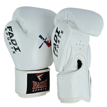 Fadi Sports Xtreme Knockout Muay Thai Boxing Gloves - Genuine Leather, Black & White - Fadi Sports