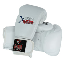 Fadi Sports Xtreme Knockout Muay Thai Boxing Gloves - Genuine Leather, Black & White - Fadi Sports