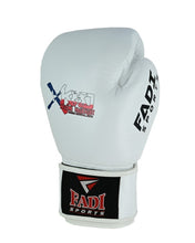 Fadi Sports Xtreme Knockout Muay Thai Boxing Gloves - Genuine Leather, Black & White - Fadi Sports