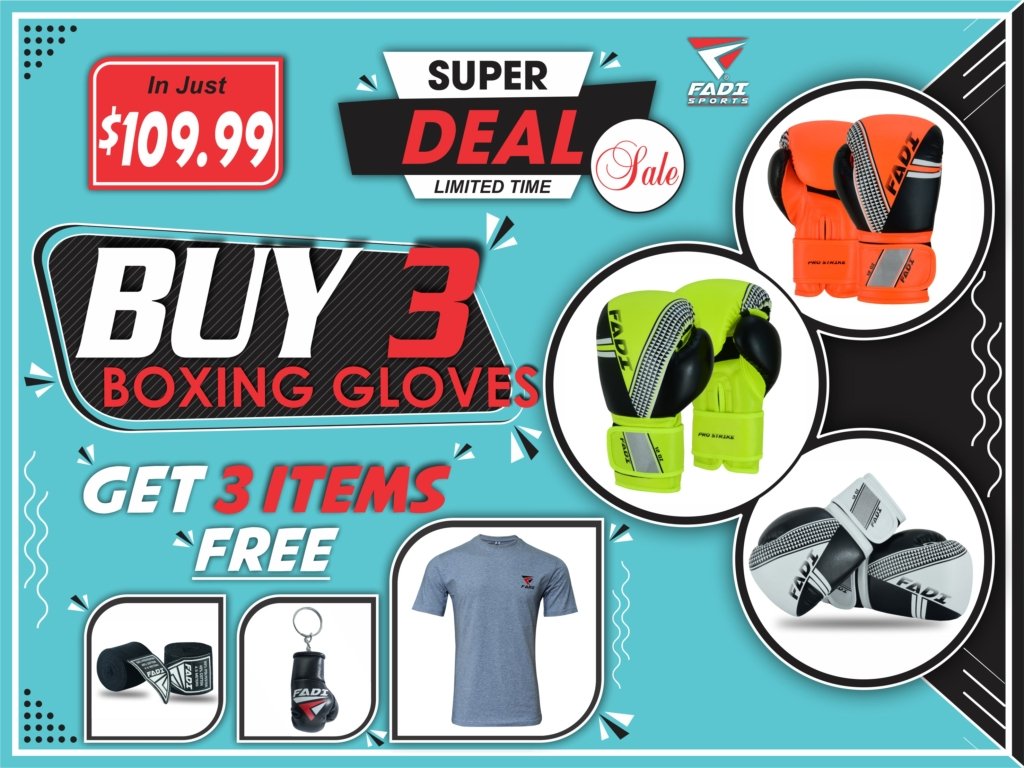 Super Deal Of Boxing Gloves - Fadi Sports Main image