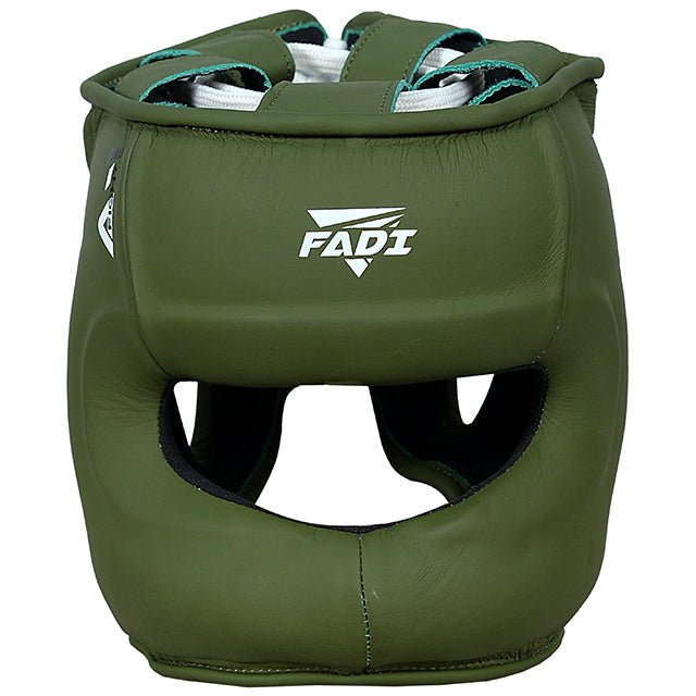 FADI | HEAD GUARD | AUTHENTIC | WITH PROTECTIVE BAR | MADE OF COWHIDE LEATHER - Fadi Sports