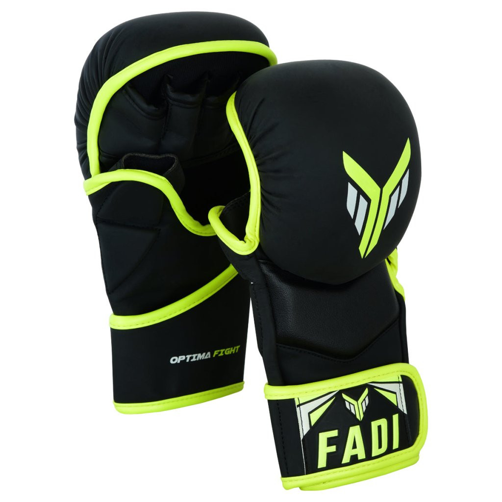 FADI | MMA HYBRID GLOVES | OPTIMA FIGHT | MADE OF MATTE ARTIFICIAL LEATHER - Fadi Sports